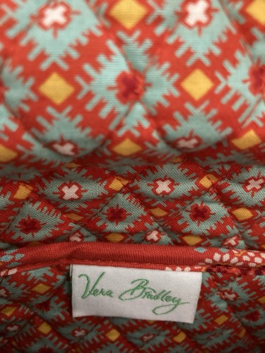 Vera Bradley Orange Paprika Quilted Handbag Retired Purse Medium Boho Exc. Cond. - Picture 6 of 7