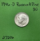 1946 D Roosevelt Dime BU Uncirculated Mint State 90% Silver 10c US Coin