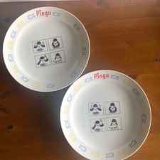 Pingu Plate 2 Rare Penguin Model Limited Edition Animation Collectables VHTF