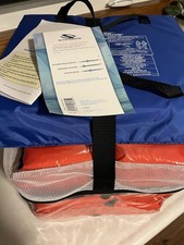 6530 Stearns Utility Flotation Cushion  Four Life Jackets w/ storage bag New 