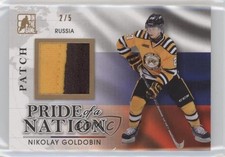 2014 ITG Draft Prospects Pride of a Nation Silver 2/5 Nikolay Goldobin Patch 7ez