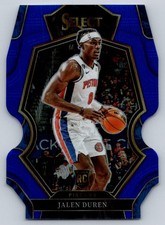 Jalen Duren 2022-23 Panini Select Blue Prizms Die Cut Rookie /249 Pistons