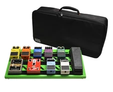 Gator GPB-BAK-GR Green Aluminum Pedal Board; Large w/ Carry Bag