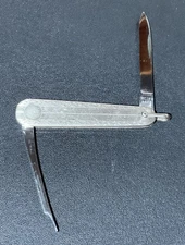 1872-1926 Miller Bros USA Fob Knife Sleeveboard Pen Lobster Stainless *H&H Bail