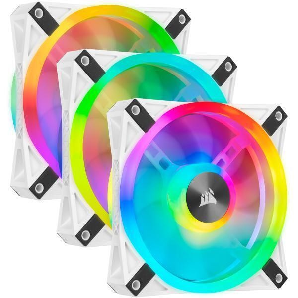 Corsair QL Series QL120 RGB LED, 120mm - Kit 3 Ventole & Lighting Node CORE - Bi