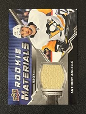 Anthony Angello 2020 Upper Deck Rookie Material RM-AN RC Penguins