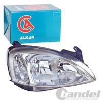 Alkar H7/H7 Scheinwerfer Glasklar Rechts Passend FüR Opel Combo Corsa | 2762420