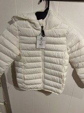 Ozark Trail Kids White Puffer Jacket with Hood Size7-8