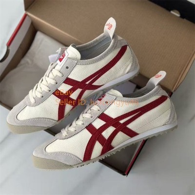 2026 Onitsuka Tiger MEXICO 66 1183B391-101 Beige/Red WITH BOX