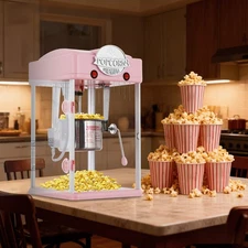 Popcorn Popper Machine Tabletop Popcorn Maker 6oz Kettle Home Family Party Movie