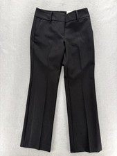 Ann Taylor Factory The Trouser Dress Pants Womens 4 Black Curvy Fit Stretch NWT