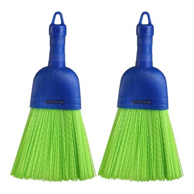 2 Pcs Whisk Broom Polys Fiber Handheld Brush Hand Broom Outdoor Broom Car3264