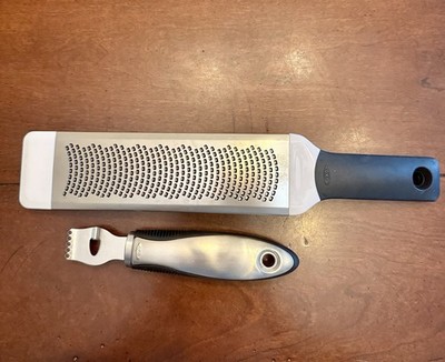 2 - OXO Citrus Zester W/channel Knife; OXO Citrus Lemon, Cheese , Garlic Grater