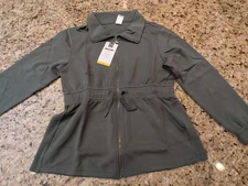 Member's Mark Women's Sandwashed Jacket with Pockets Olive Green size M