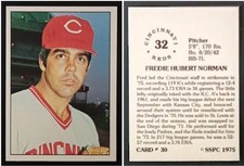 FRED NORMAN NM/MT+ - 1975 SSPC # 30 - CINCINNATI REDS PITCHER - 50 YEARS OLD!!