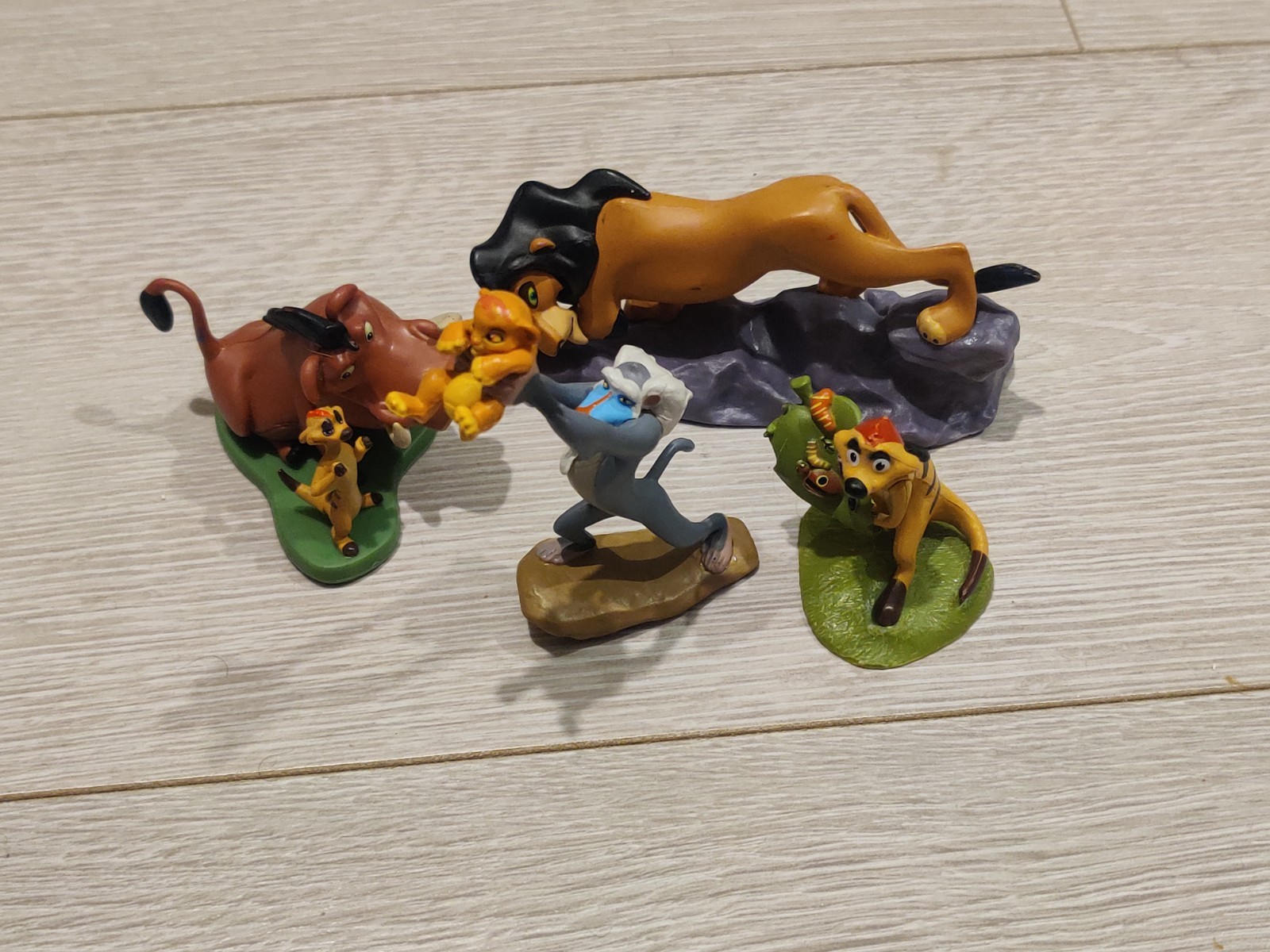 Disney Store The Lion King Deluxe Mega Figurine timon simba pumba  Model Toy set