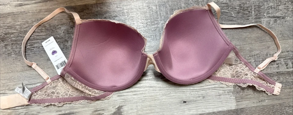 Sujetador push up con aros BCBGeneration 36 D acolchado correas ajustables encaje Foto 4 de 4