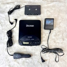 Sony Discman D-121 Portable CD Player Mega Bass Car Kit Cables Excellent