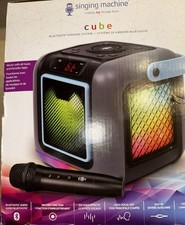 Singing Machine Cube Bluetooth Karaoke System New In Box