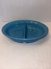 Homer Laughlin Fiestaware divided Grill Plate Iconic Turquoise Mfg 1937 To 1959