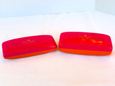 2 Kate Spade New York Designer Eyeglass Holder Pink/Orange Hard Case Sunglasses