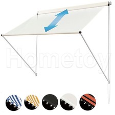 Fenstermarkise Markise Sonnenschutz Klemmmarkise Fallarmmarkise, LED Wählen