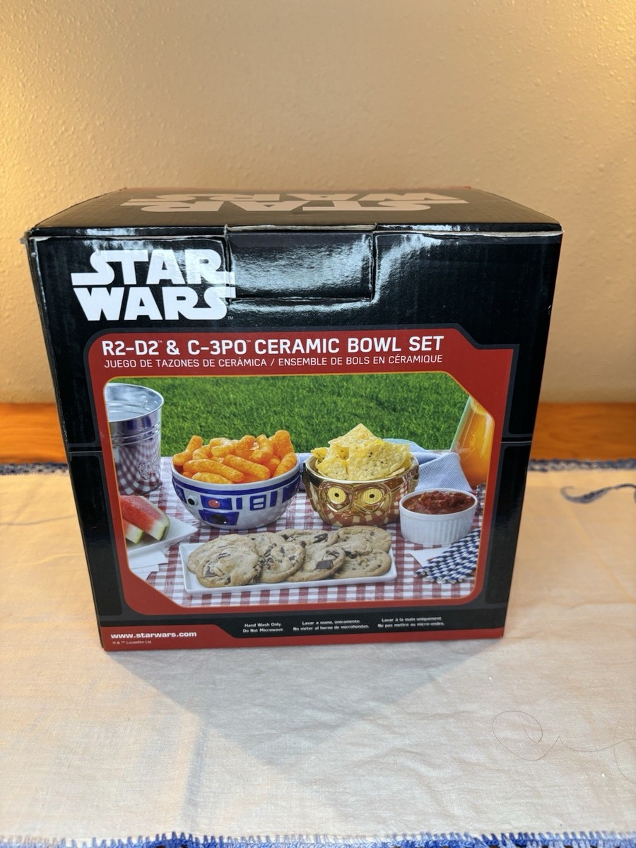 Star Wars R2-D2 & C-3PO Ceramic Bowl Set – NEW IN BOX – Officially