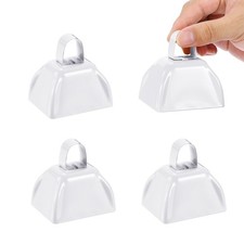 4 Football Games Bells, 3 Inch for Sporting Events, White