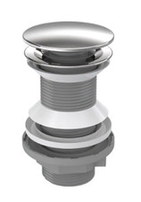 Pop Up Centre-Pin Basin Waste CHROME (Without overflow)