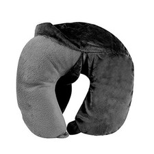 Washable Travel Neck Pillow Cover - Black