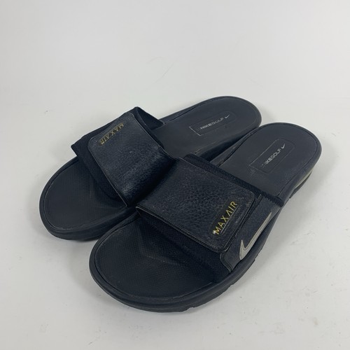 NIKE GOLF MAX AIR SLIDES SANDALS Black 317448-001 Men’s Size 13 2008 - Picture 4 of 8