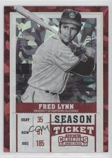 2017 Panini Contenders Draft Picks Season Cracked Ice Ticket 14/23 Fred Lynn uk2