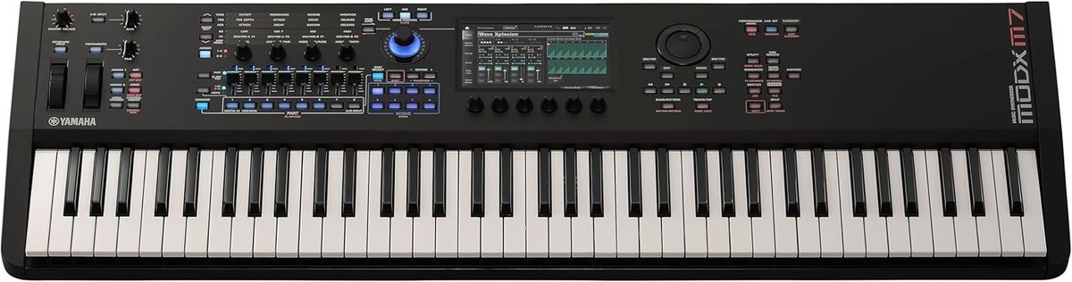 YAMAHA RGX121　MOD/セット販売 Yamaha MODX7 76-Key Semi Weighted Keyboard Synthesizer - Black for
