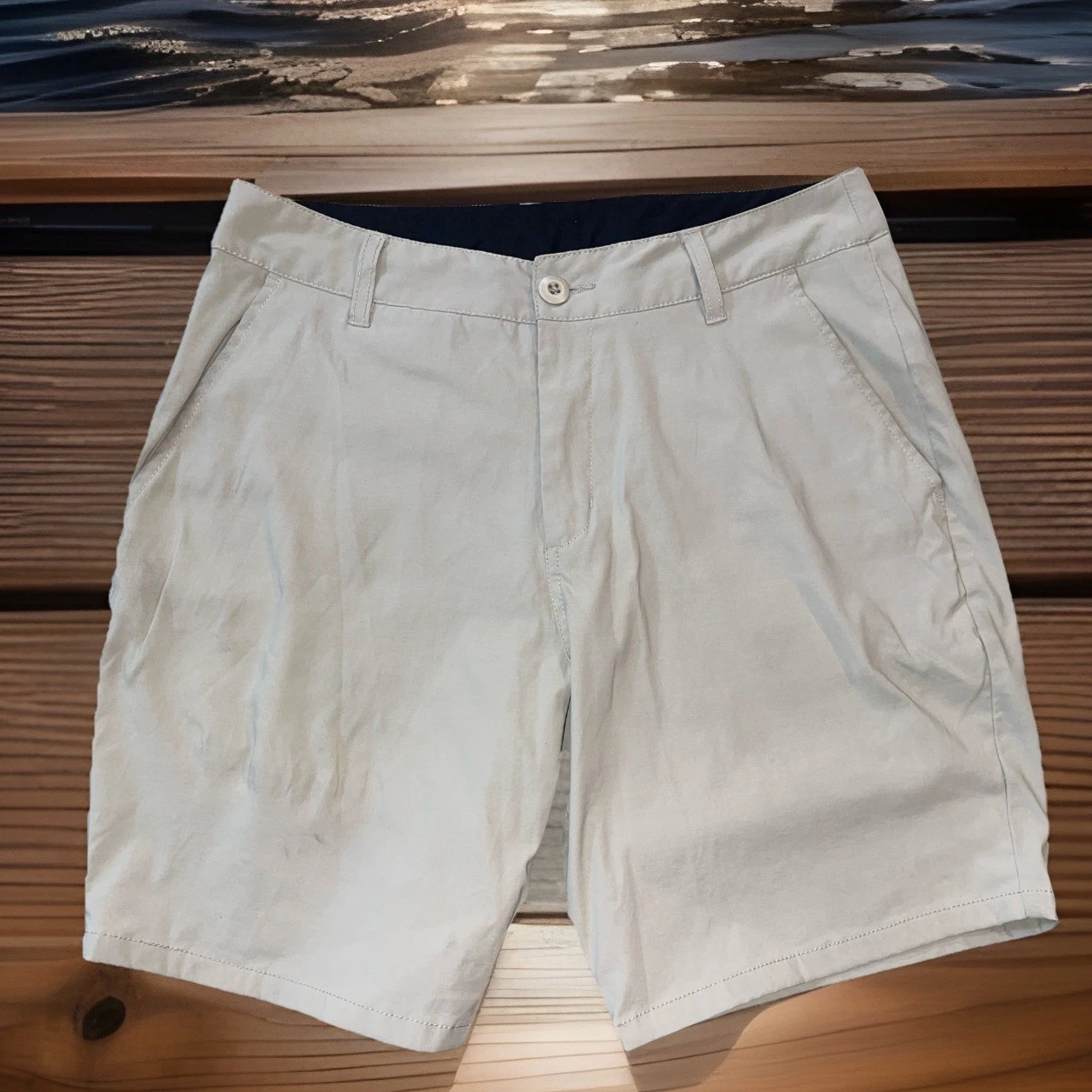Marsh Wear Performance Shorts Men 30 Beige Outdoors Fishing Camping Hiking