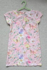 Next Girl Occasion dress summer wedding age 7-8 Years 8yrs pale pink flowers vgc
