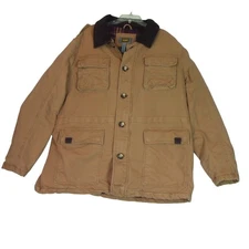 The Foundry Supply Men's Chore Flannel Lined Coat Reinforced Elbow Zip  2XL