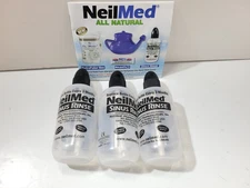 LOT OF 3 NEILMED SINUS RINSE EMPTY BOTTLES 8 OZ