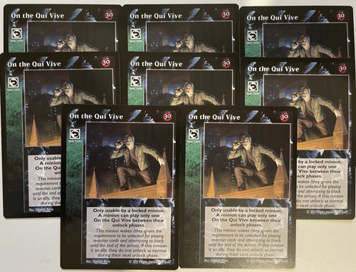 Vtes 12x On the Qui Vive 30th/NB Reaction 061