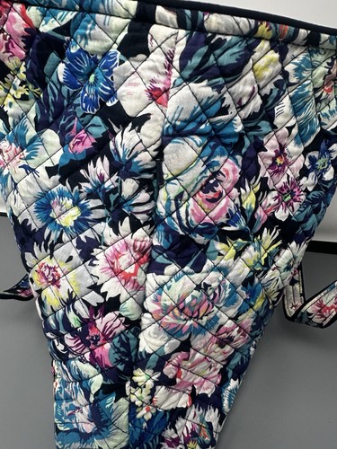 Vera Bradley Signature Cotton Print Garden Grove Shoulder Tote, Side Zip Pocket - Picture 15 of 15