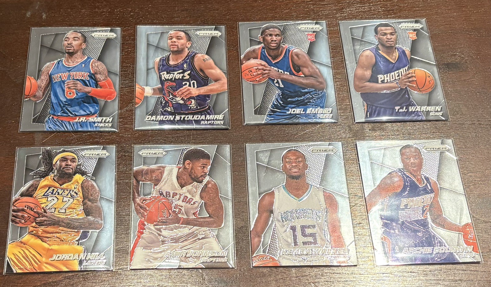 2014-15 Panini Prizm NBA Basketball 8 Cards Joel Embiid Rookie RC Kemba Walker