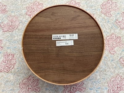 Ikea Stockholm 2017 walnut veneer tray /bowl vintage ,used,603.357