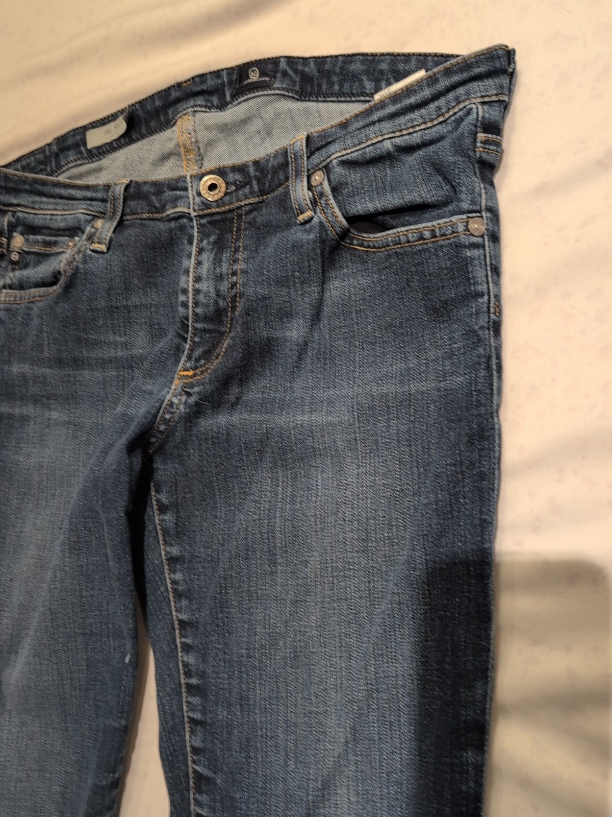 Women's Adriano Goldschmied "The Stilt Cigarette" Skinny Jeans Tg 25 Meas 27x29 thumbnail 5