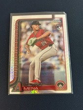 Topps 2025 Chrome Cristian Mena Rookie #102 Prism Refractor Arizona Diamondbacks