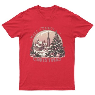 T-Shirt Kleinstadt Weihnachten Feiertage Unisex Geschenk Retro lustig Damen Vintage