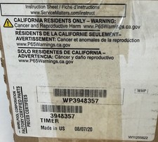 OEM New In Box Whirlpool Washer Timer 3948357A Free Same Day Shipping