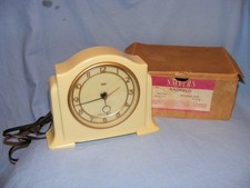 Smiths Bakelite Clock Sectric Electric Clock In Original Box Working