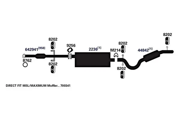 For Pontiac Montana 1999-2001 AP Exhaust 44842 Exhaust Tailpipe Foto 4 de 4
