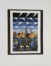 Roger Brown  " I Love New York " Matted off-set Color Lithograph 1998