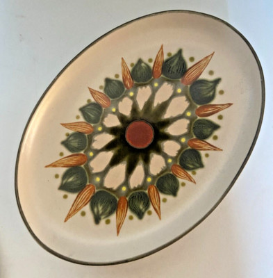 1 x Langley Denby Steingut Sherwood Seite oval Servierplatte 32,5 cm
