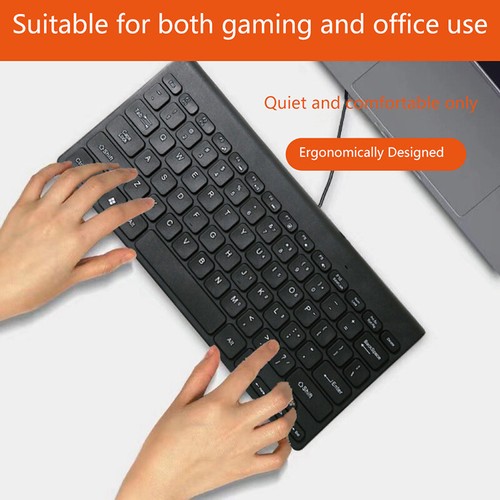 Ultra Thin USB Interface Mini Portable Multimedia Wired Keyboard For Laptop _aa - Picture 7 of 9